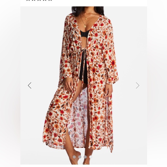 Billabong Other - BILLABONG Kimono Beach Coverup Sz M/L NWOT